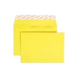 Пощенски плик, C6, 114 х 162 mm, 100 g, прав капак със самозалепваща лента, жълт, 25 броя