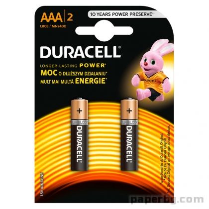 Батерия Duracell 1.5V R3/AAA 2 броя 