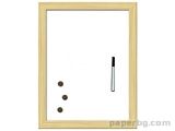 Магнитна дъска с дърв.рамка 30х40 см 