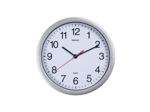 Часовник стенен MAULrun сребърен цвят
